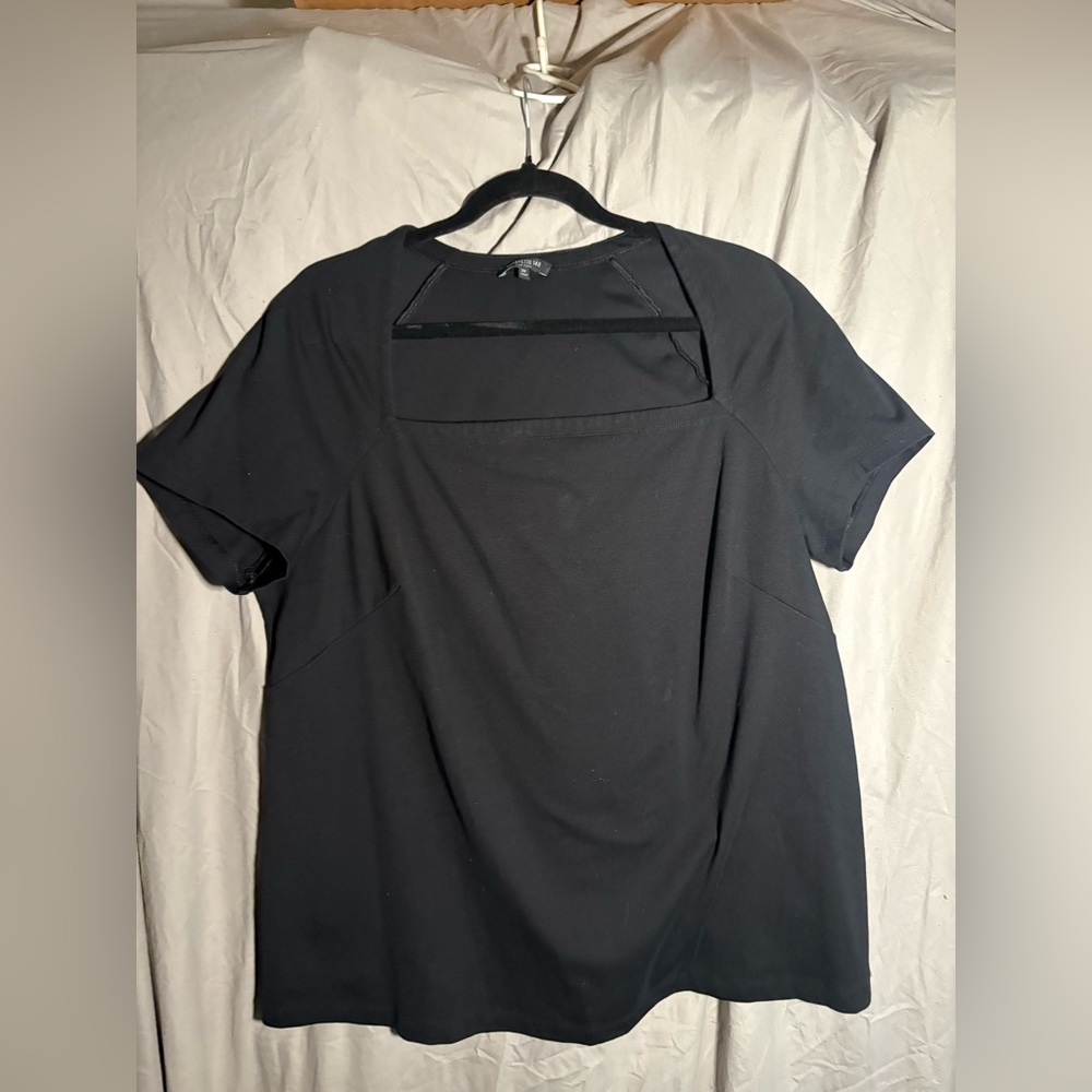 NWOT Lafayette 148 New York black top size 2X